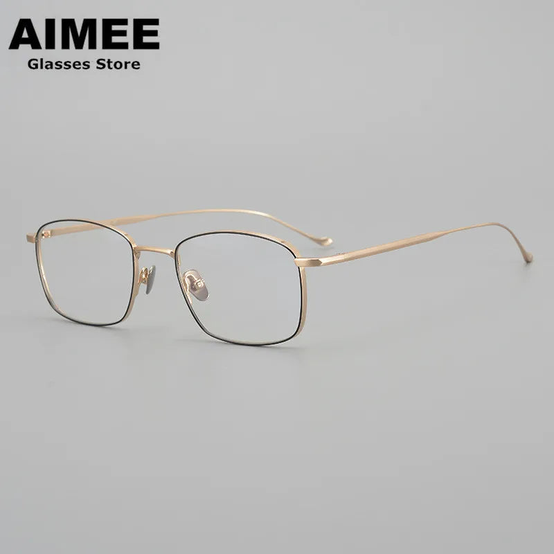 Stylish Aimee Unisex Full Rim Square Titanium Eyeglasses 914020 - Lightweight & Durable Frame for Work, Reading & Everyday Wear