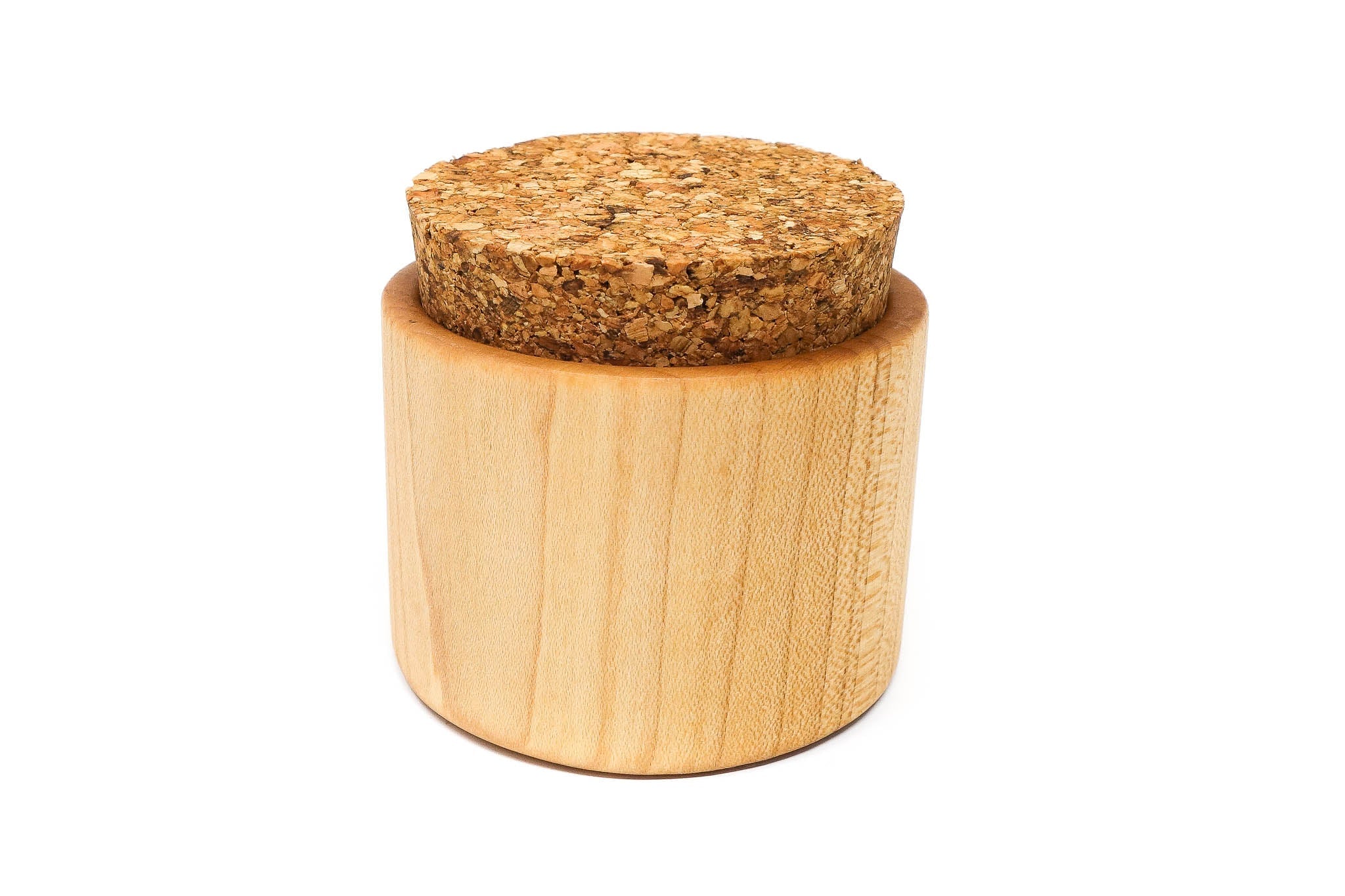 Premium Wooden Salt Cup - Handcrafted Natural Bamboo Salt Holder for Kitchen & Dining Table - Perfect for Himalayan Salt, Sea Salt & Spice Storage