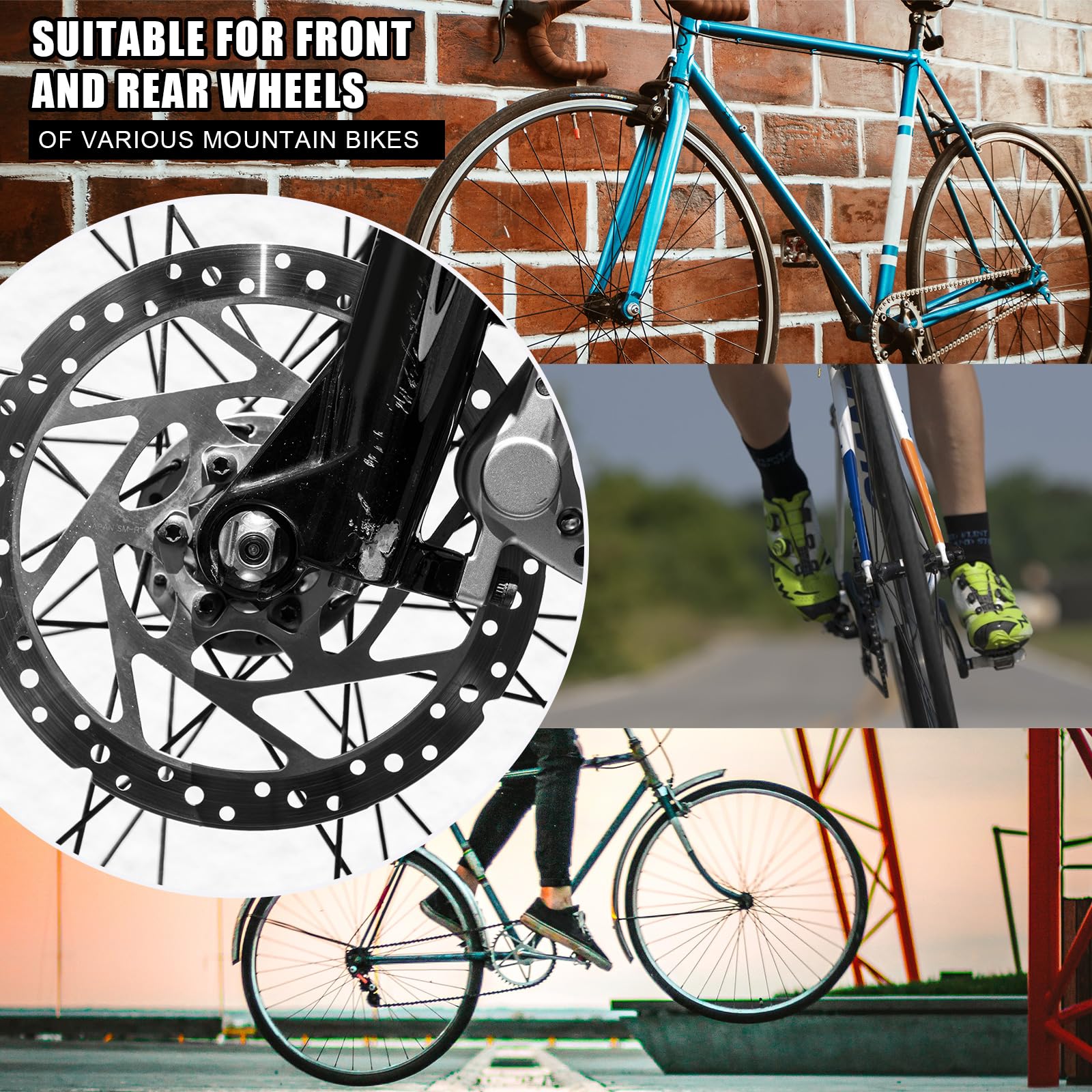 36pcs Bike Wheel Axle Nuts M8/M9.5/M10 - Carbon Steel Bicycle Parts for Mountain Bikes
