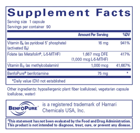 Pure Methylassist 90 Capsules - Methylation Support Supplement for Energy & Detox - Ideal for Daily Wellness & Immune System Boost