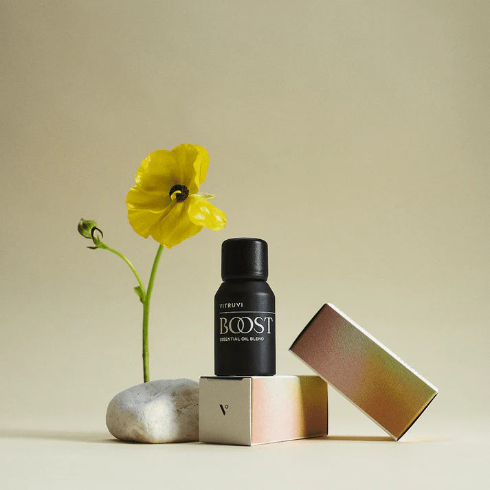 Boost Blend Essential Oil (15ml) - Pure Aromatherapy Oil for Relaxation, Stress Relief & Mood Enhancement - Perfect for Diffusers, Massage & DIY Skincare