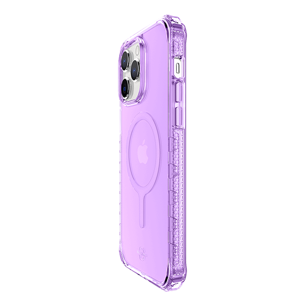 ITSKINS SUPREME MAGCLEAR Case for iPhone 14 Pro - Purple | Premium Magnetic Protective Cover | Perfect for Work, Travel & Everyday Use