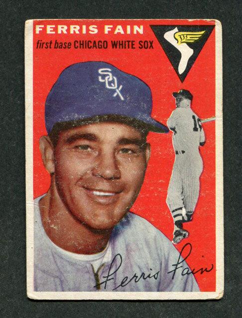 1954 Topps #27 Ferris Fain Chicago White Sox Vintage Baseball Card - Collectible Sports Memorabilia for Fans & Investors