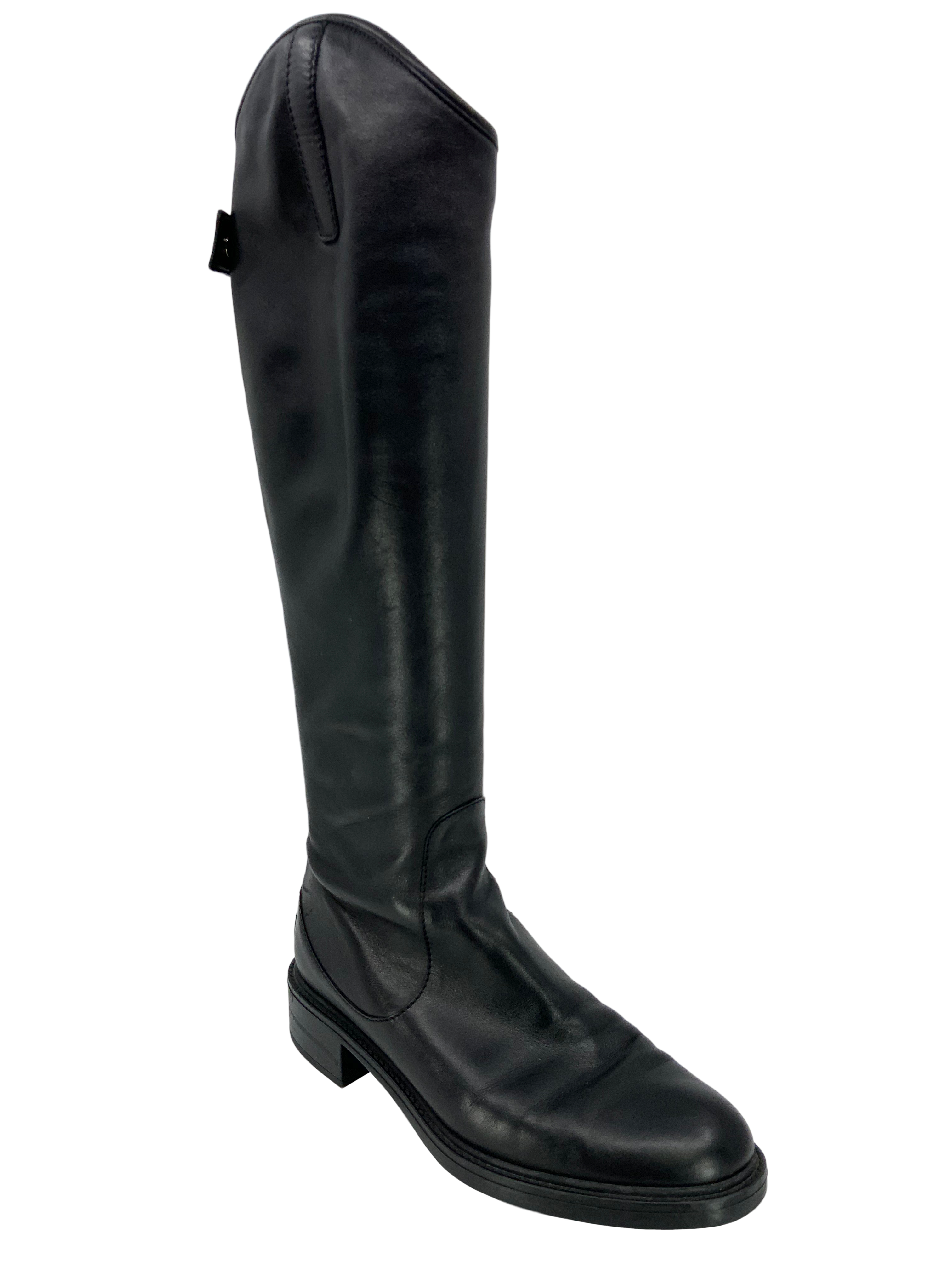 Authentic GUCCI Leather Knee High Boots Women's Size 8.5 - Luxury Fashion Boots for Fall & Winter, Perfect for Office, Party & Evening Outfits