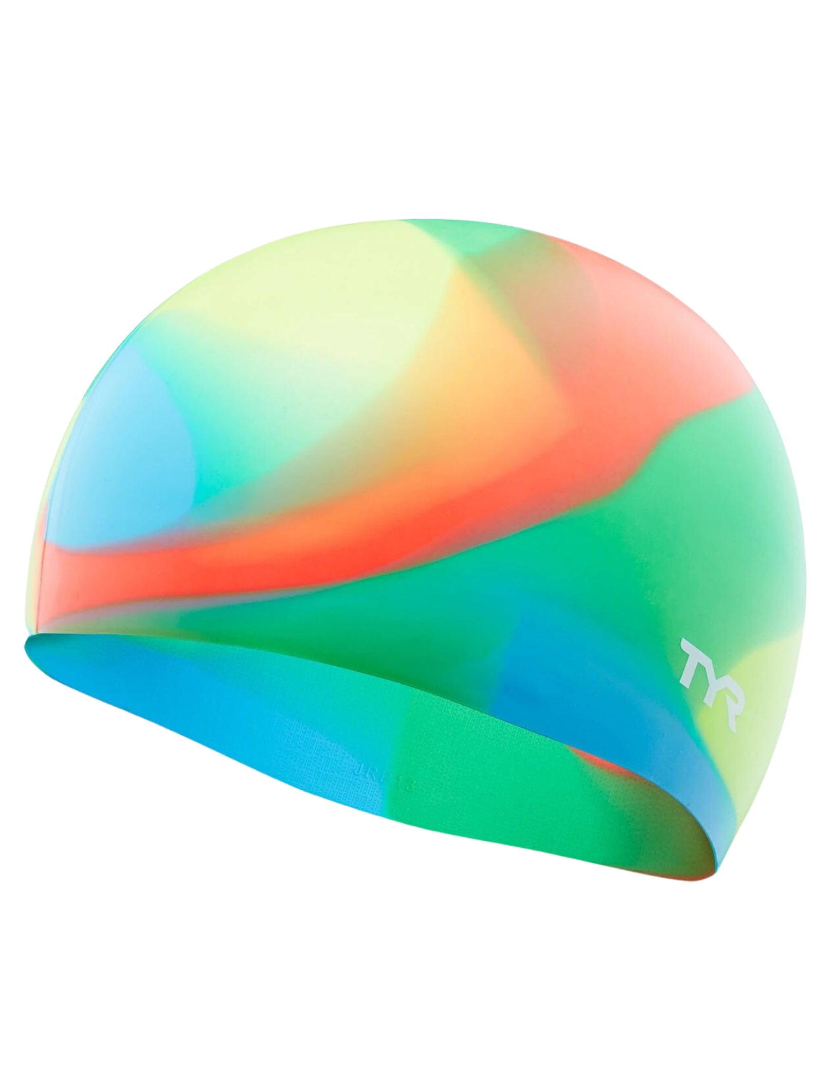 Colorful Tie Dye Silicone Swim Cap for Kids - Waterproof Swimming Headwear for Boys & Girls - Perfect for Pool, Beach & Swim Lessons