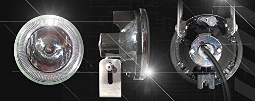 White Halo Fog Lights Kit for 1999-2003 Mitsubishi Galant - Durable LED Driving Lights with Stylish Halo Ring - Perfect for Night Driving, Foggy Conditions & Enhanced Vehicle Appearance