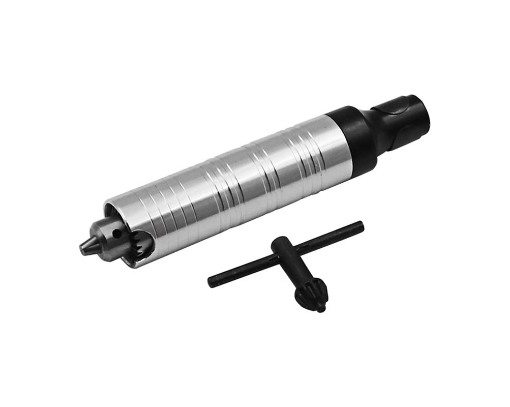 Meichoon 0.3-4mm Flexible Shaft Adapter Attachment for Rotary Tools - Silver DF46P Extension Cord - Perfect for Grinding, Polishing & DIY Projects