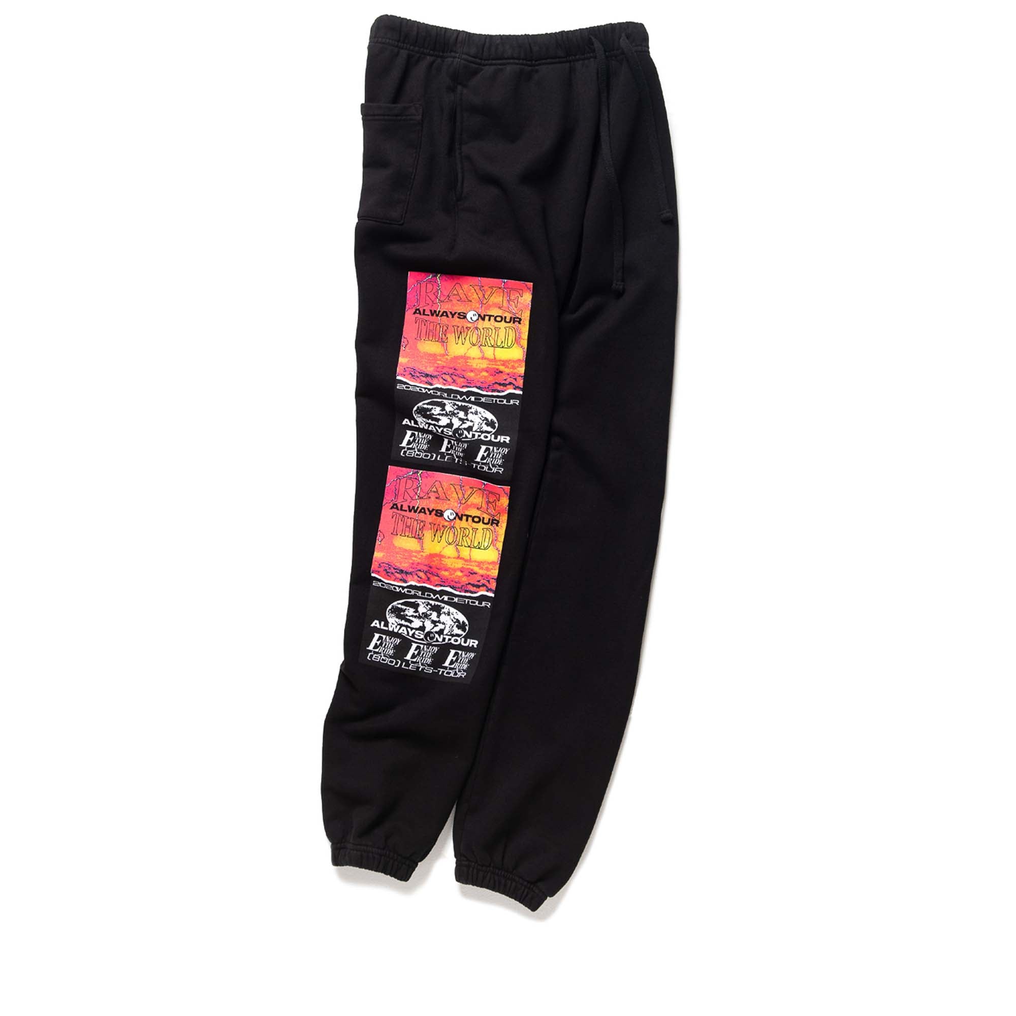 Always On Tour Script Sweatpants for Men & Women - Soft Comfortable Joggers with Elastic Waistband - Perfect for Gym, Lounge & Travel - Black