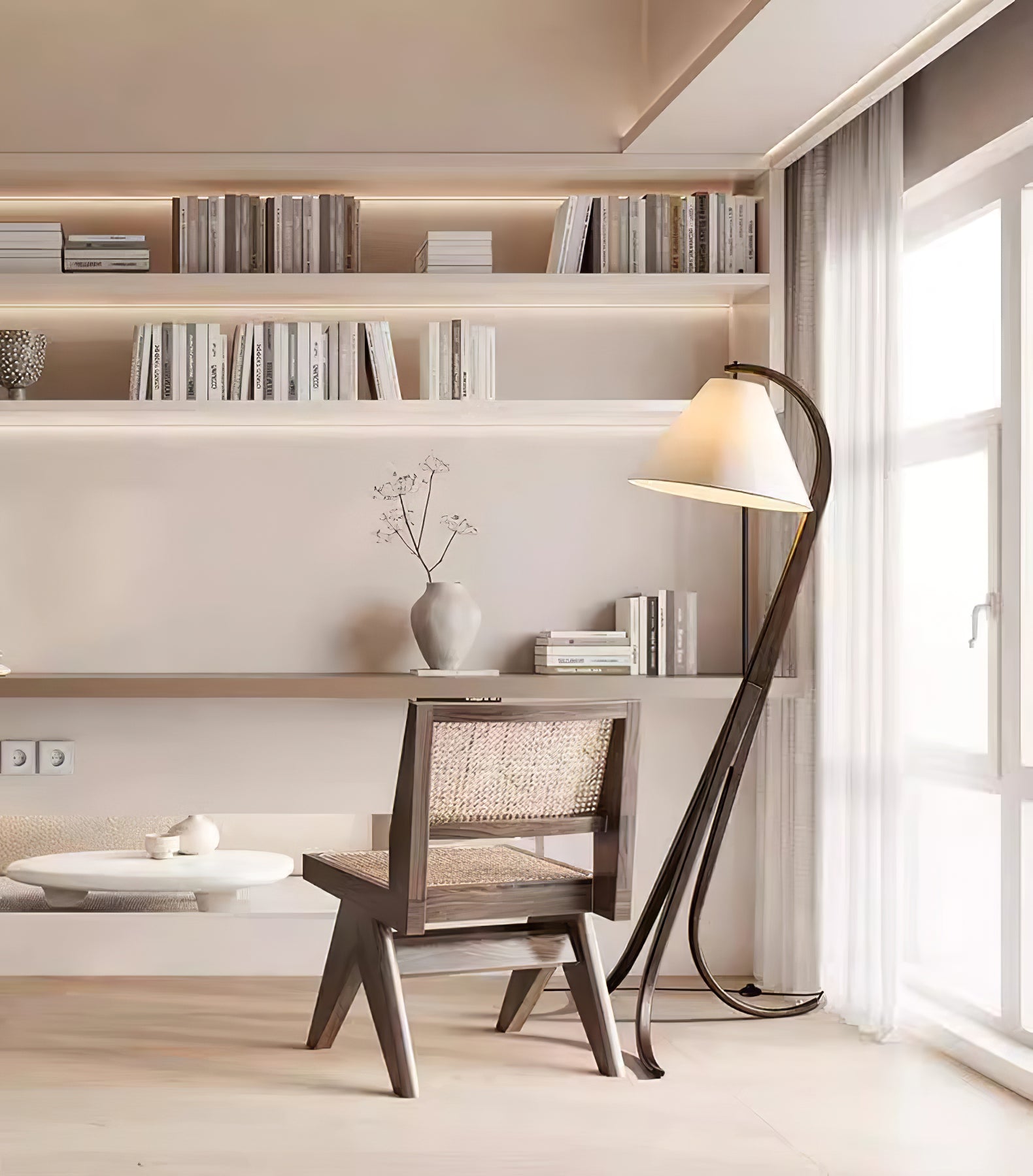 Arcwood Modern Floor Lamp - Adjustable Brightness LED Standing Light for Living Room, Bedroom & Office - Perfect for Reading, Relaxing & Decorating