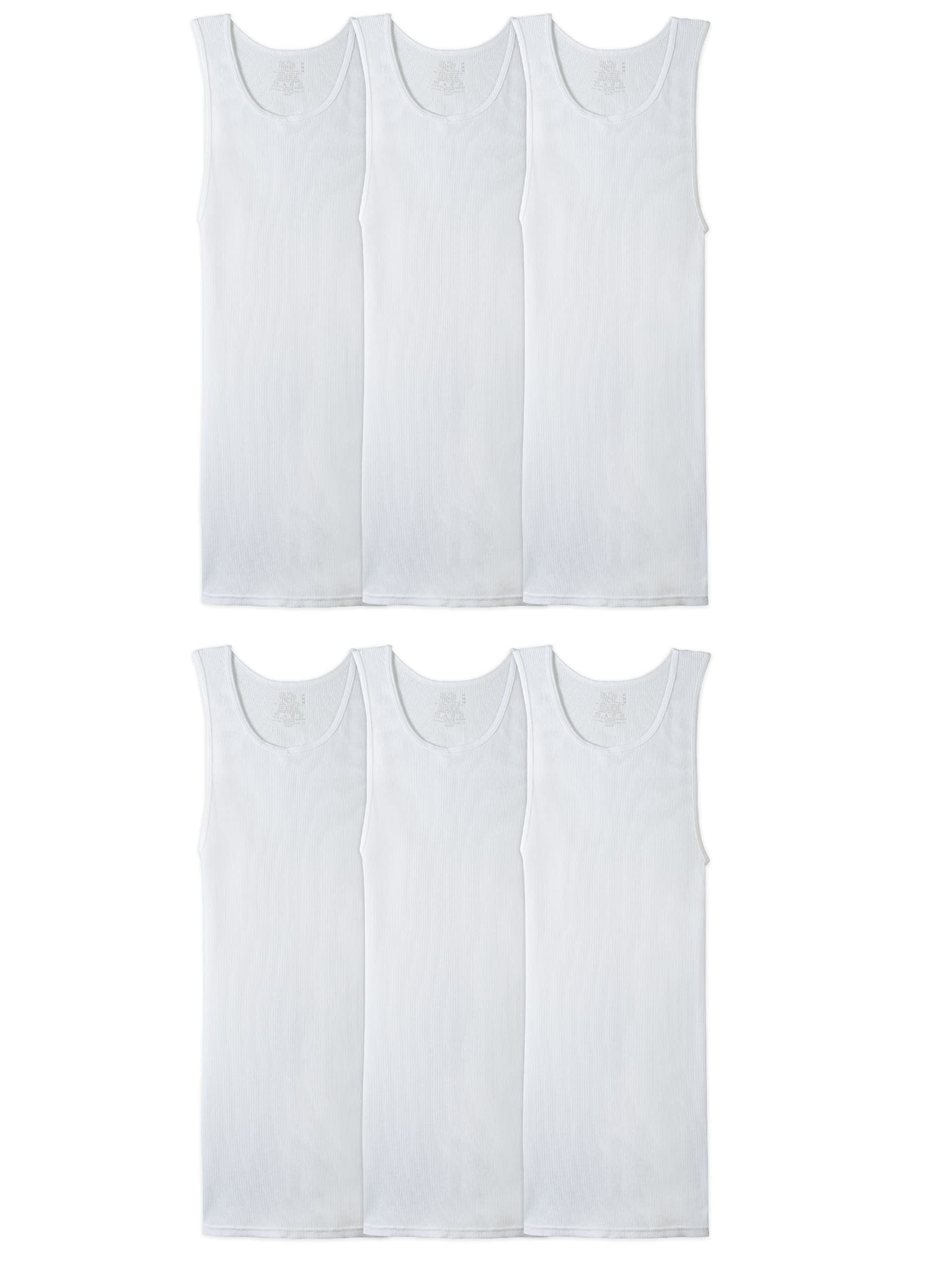 Fruit of the Loom Men's Sleeveless Moisture-Wicking A-Shirt - Tag-Free Comfort for Gym, Workout & Summer Activities