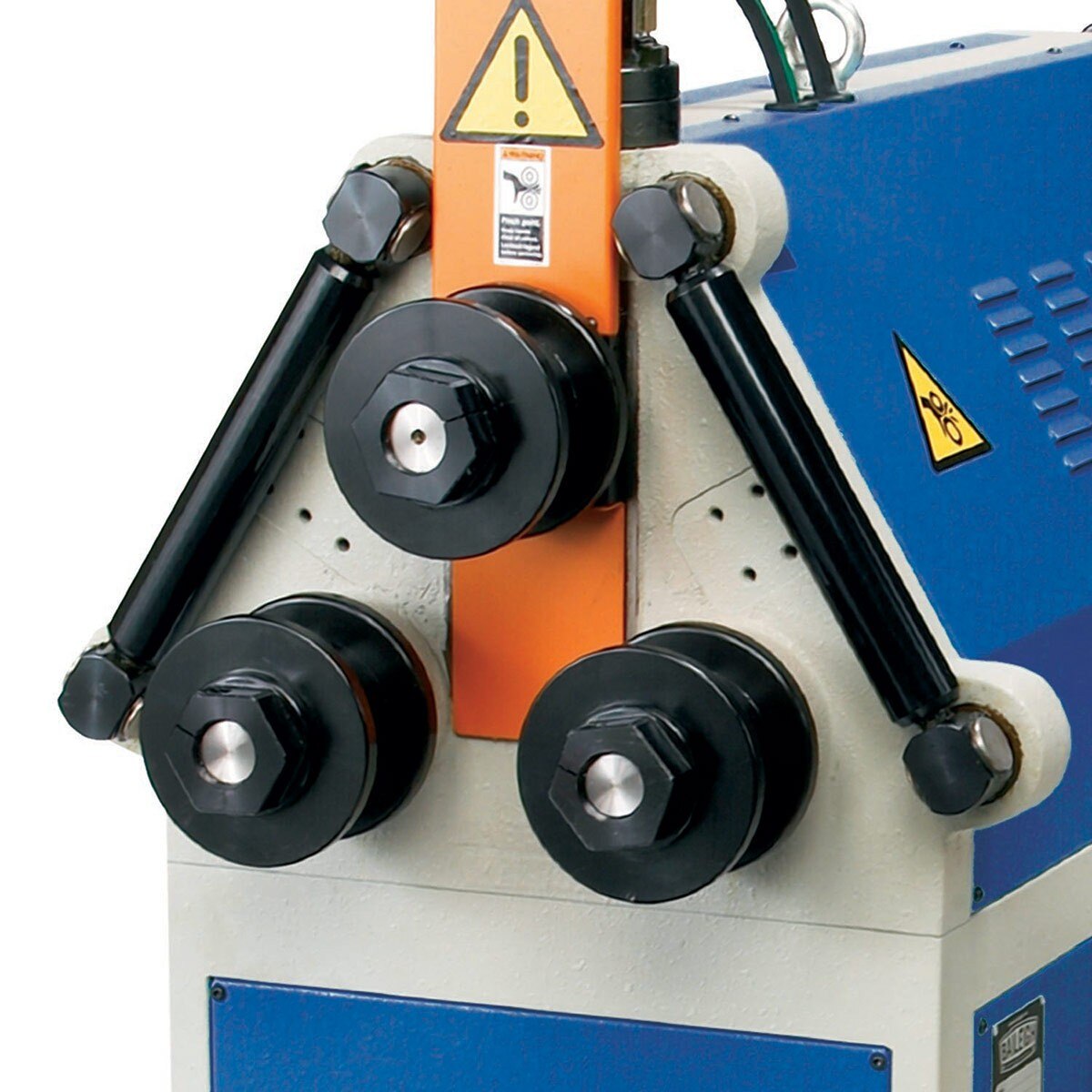 Baileigh Industrial BA9 1006835 Hydraulic Roll Bender R H45 - Professional Metal Bending Machine for Pipe, Tube & Bar Fabrication - Perfect for Metalworking Shops, Construction Sites & DIY Projects