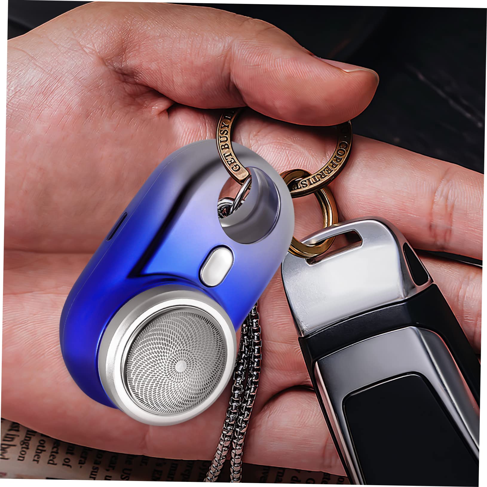 Men's Electric Shaver - USB Rechargeable Mini Trimmer, Portable Travel Razor for Beard & Facial Hair - Perfect for Office, Camping & Business Trips