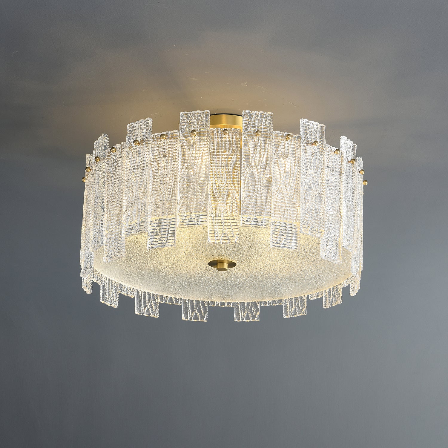 Modern Glacier Cascade Ceiling Light Fixture - Waterfall Crystal Chandelier for Dining Room, Bedroom & Living Room - Elegant Home Decor Lighting for Weddings & Interior Design