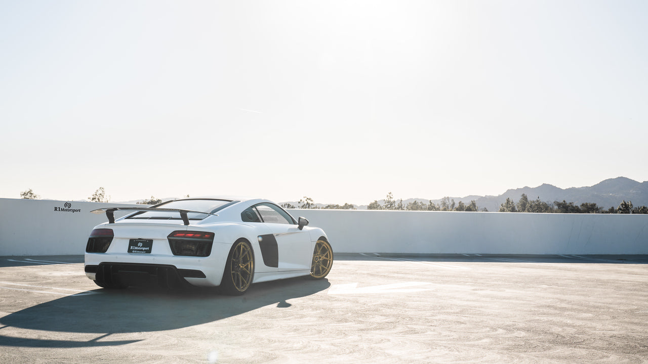 Audi R8 VRS Program 20/21 V SF 001 Polished Gold Wheel Rim - High-Performance Alloy Wheels for Luxury Sports Cars | Perfect for Racing, Car Shows & Street Driving