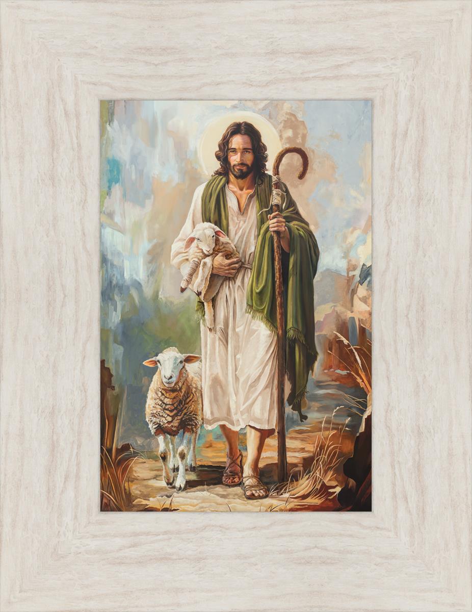 Safe in The Shepherd's Arms - Christian Wall Art Decor for Home, Office & Church - Inspirational Bible Verse Sign for Faith-Based Interior Design