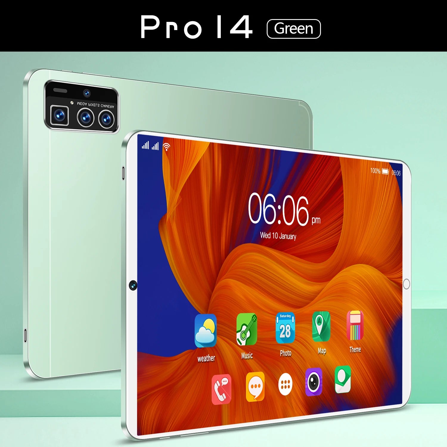 New Android Tablet Pro 14 Global Version - 16GB RAM 512GB Storage 5G Support | High-Performance Tablet for Work, Gaming & Streaming