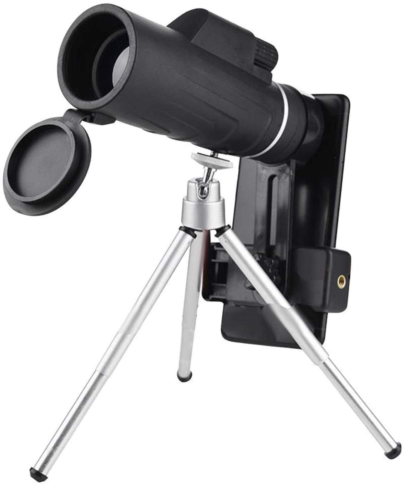 Mini Zoom Optical HD Monocular Telescope with Tripod & Phone Clip - High Definition Single Barrel Telescope for Adults & Kids, Perfect for Outdoor Hiking, Bird Watching, Camping, and Travel Adventures