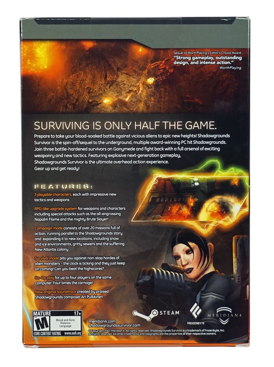 Shadowgrounds Survivor - Action-Packed Sci-Fi Horror Game for PC | Fight Alien Invaders in Intense Battles | Perfect for Fans of Survival Horror and Sci-Fi Shooters