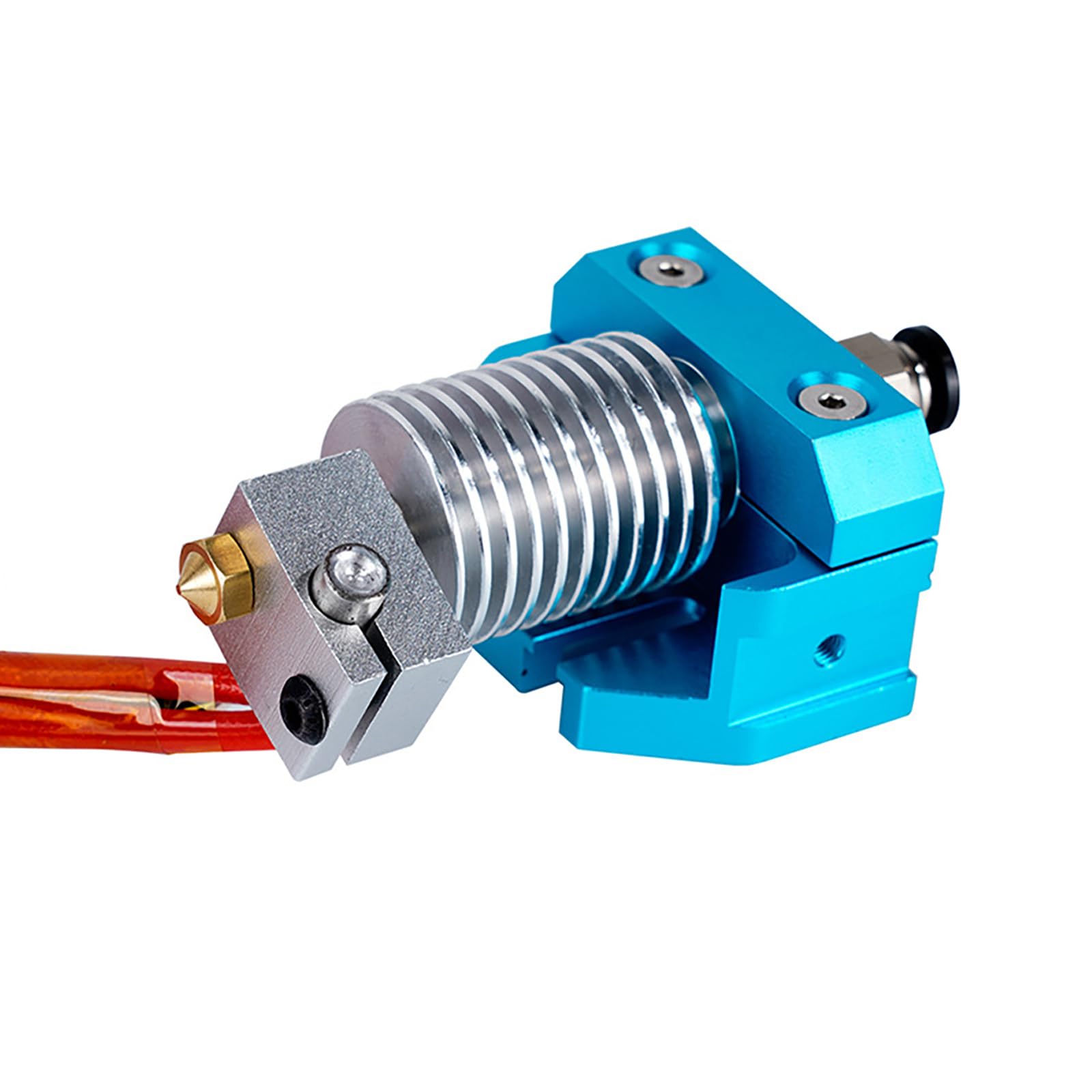 All Metal Hotend Mount Block for E3D V5 V6, Volcano, Dragon & Mosquito 3D Printers - Durable CNC Aluminum Upgrade Part for Precise Extrusion in High-Temperature Printing