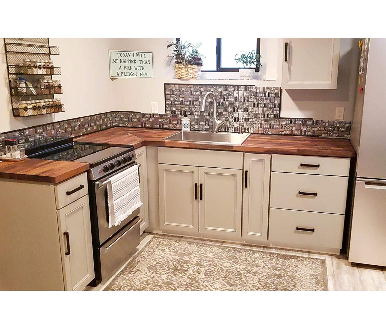 Blujellyfish Metallic Glass Mosaic Tiles Silver Gray - 100% Glass Waterproof Tile for Kitchen Backsplash, Bathroom Shower, Accent Wall Decor - TSTGT151 (5 Sq Ft) - Perfect for Modern Home & Commercial Spaces
