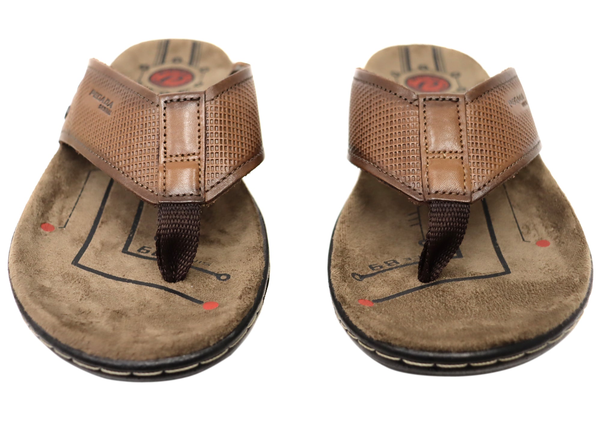 **Glenn Men's Comfortable Leather Thong Sandals - Handmade in Brazil - Perfect for Beach, Pool & Casual Summer Wear**