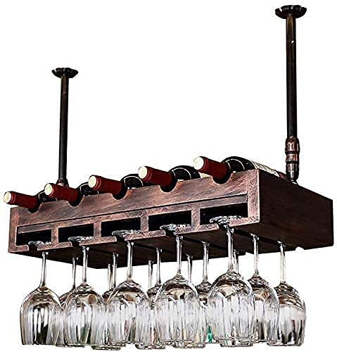 Floating Solid Wood Wine Glass Rack - Modern Minimalist Upside Down Hanging Display for Bar, Kitchen, or Dining Room - Shees Wood Wall Mounted Storage Holder for Wine Glasses and Stemware