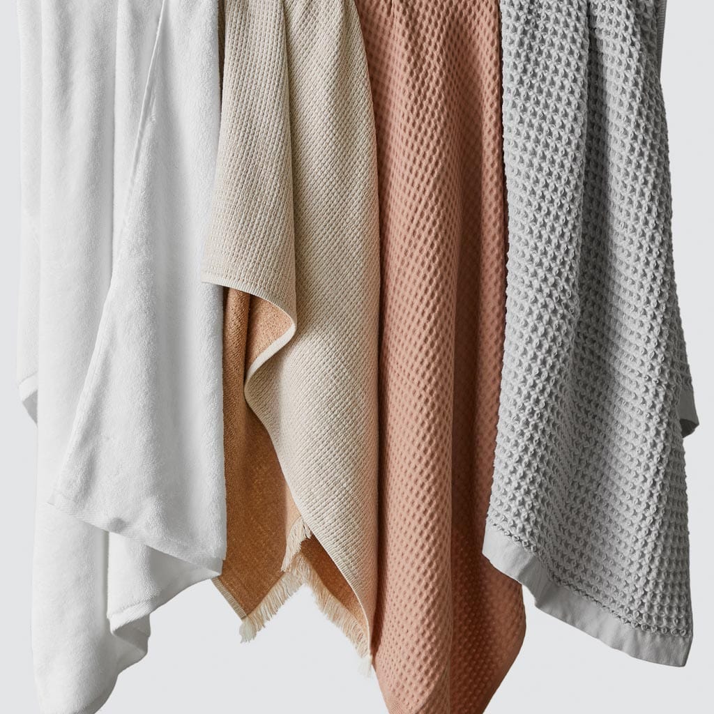 Premium Imabari Waffle Weave Bath Towels - Ultra Soft & Absorbent Japanese Cotton Towel Set for Spa, Bathroom & Luxury Home Use