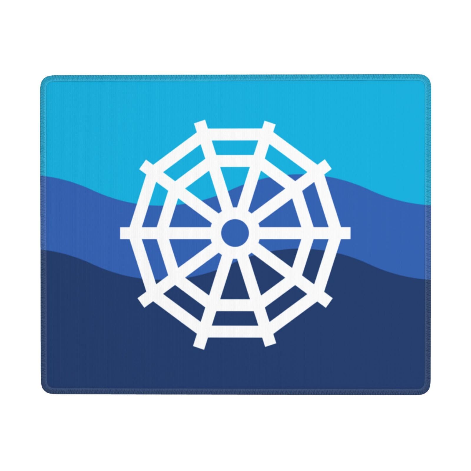 SIYTUAU Riverside Cincinnati Ohio Flag Mouse Pad - Waterproof Non-Slip Rubber Gaming Mousepad (7x9 inches) for Office, Laptop & PC Use - Perfect for Home, Work & Gaming Setups