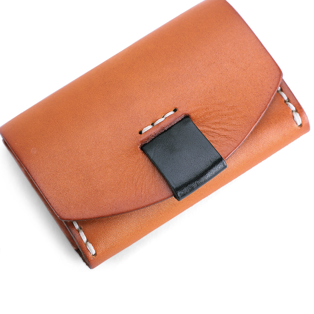 Hand Stitched Genuine Leather Trifold Wallet for Women - Slim RFID Blocking Wallet with Multiple Card Slots & ID Window - Perfect for Everyday Use, Travel & Gift Giving