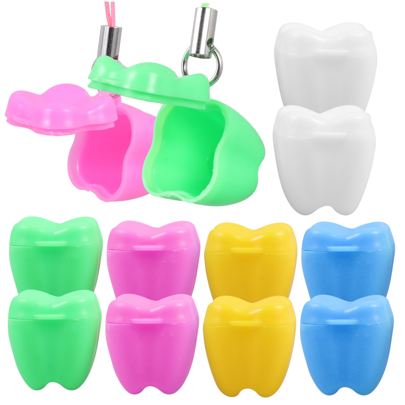 HEMOTON 12-Piece Plastic Toothbrush Holder Set with Toothpaste Cup - Cute Automatic Bathroom Organizer for Kids & Adults - Perfect for Home, Travel, and Dorm Storage