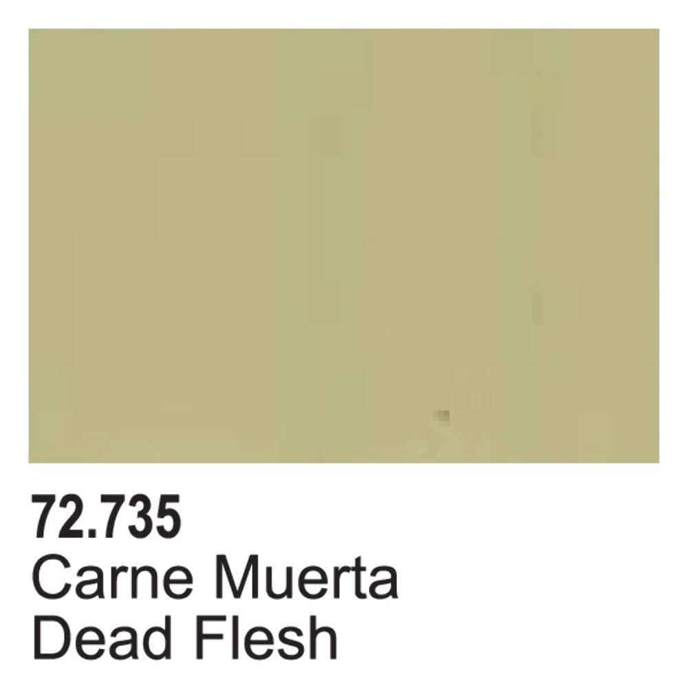 Vallejo Game Air Dead Flesh Acrylic Paint - Premium Matte Finish for Miniatures, Warhammer & Tabletop Gaming - Perfect for Zombie Figures, Horror Models & Undead Creatures
