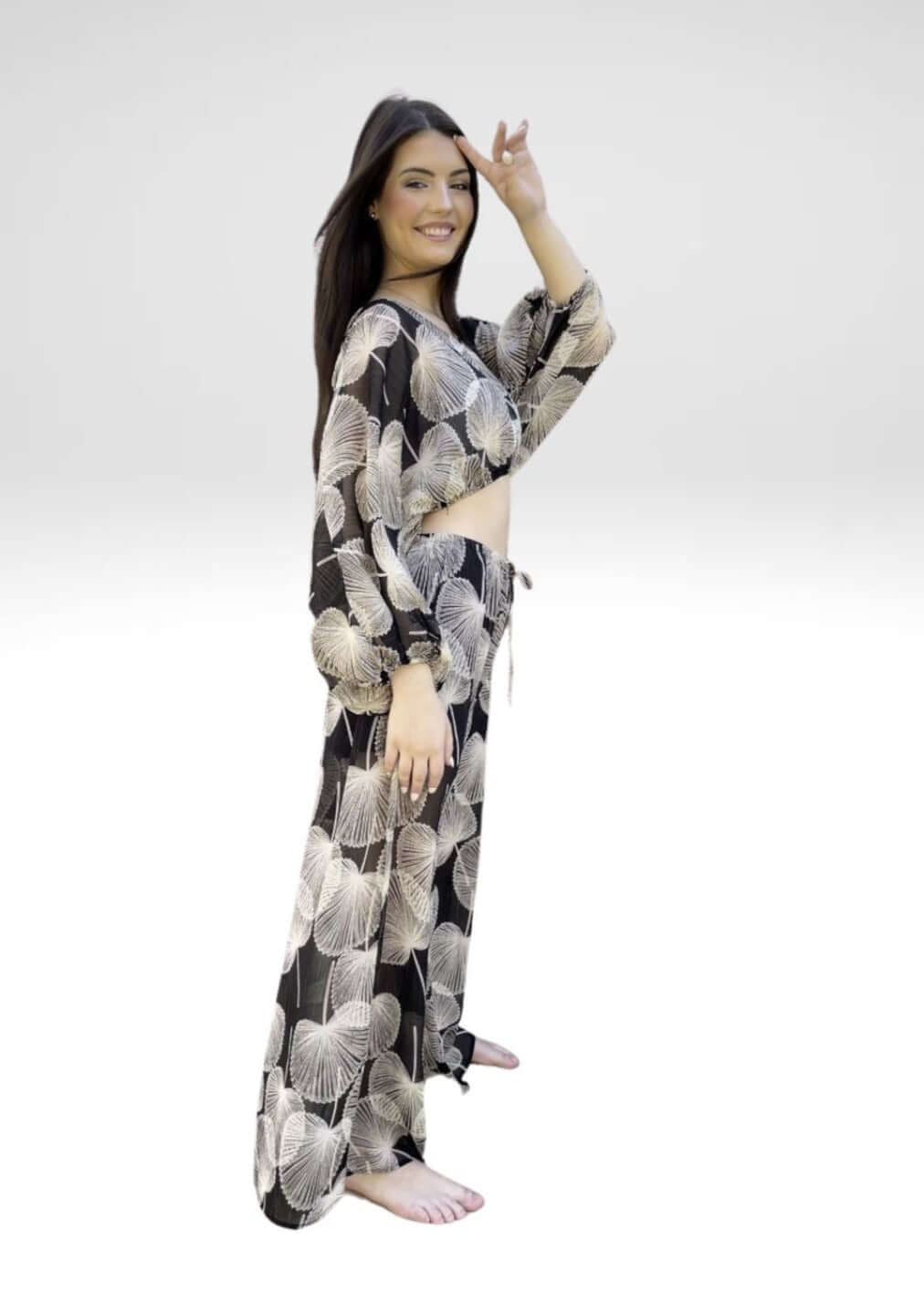 Resort Style Cabaña Leaf Outfit - Tropical Vacation Wear for Women | Beach Party, Summer Getaway & Poolside Lounge Outfits | Final Sale Clearance
