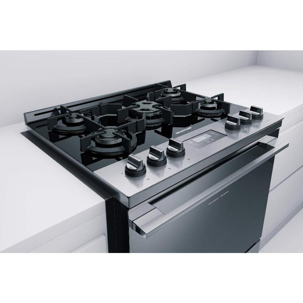 Brastemp 5-Burner Built-In Stainless Steel Gas Stove with Glass Top, Touch Timer & Auto Shut-Off - BYS5VCR 220V - Perfect for Modern Kitchens & Professional Cooking