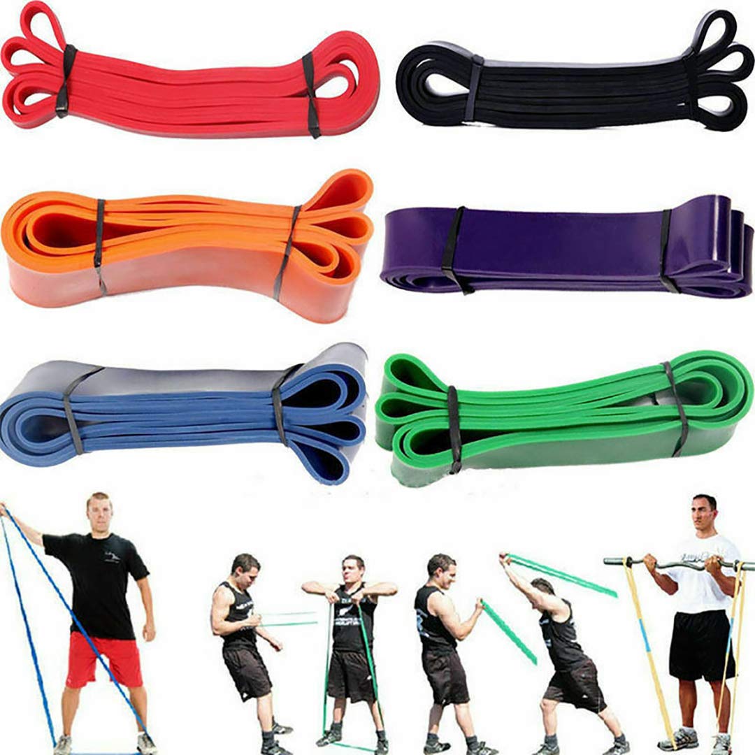 Deioxhy Resistance Bands Set - 5-Pack Exercise Bands for Strength Training, Yoga, Pilates & Home Workouts - Latex Fitness Bands for Men & Women (Perfect for Home Gym, Physical Therapy & Stretching)