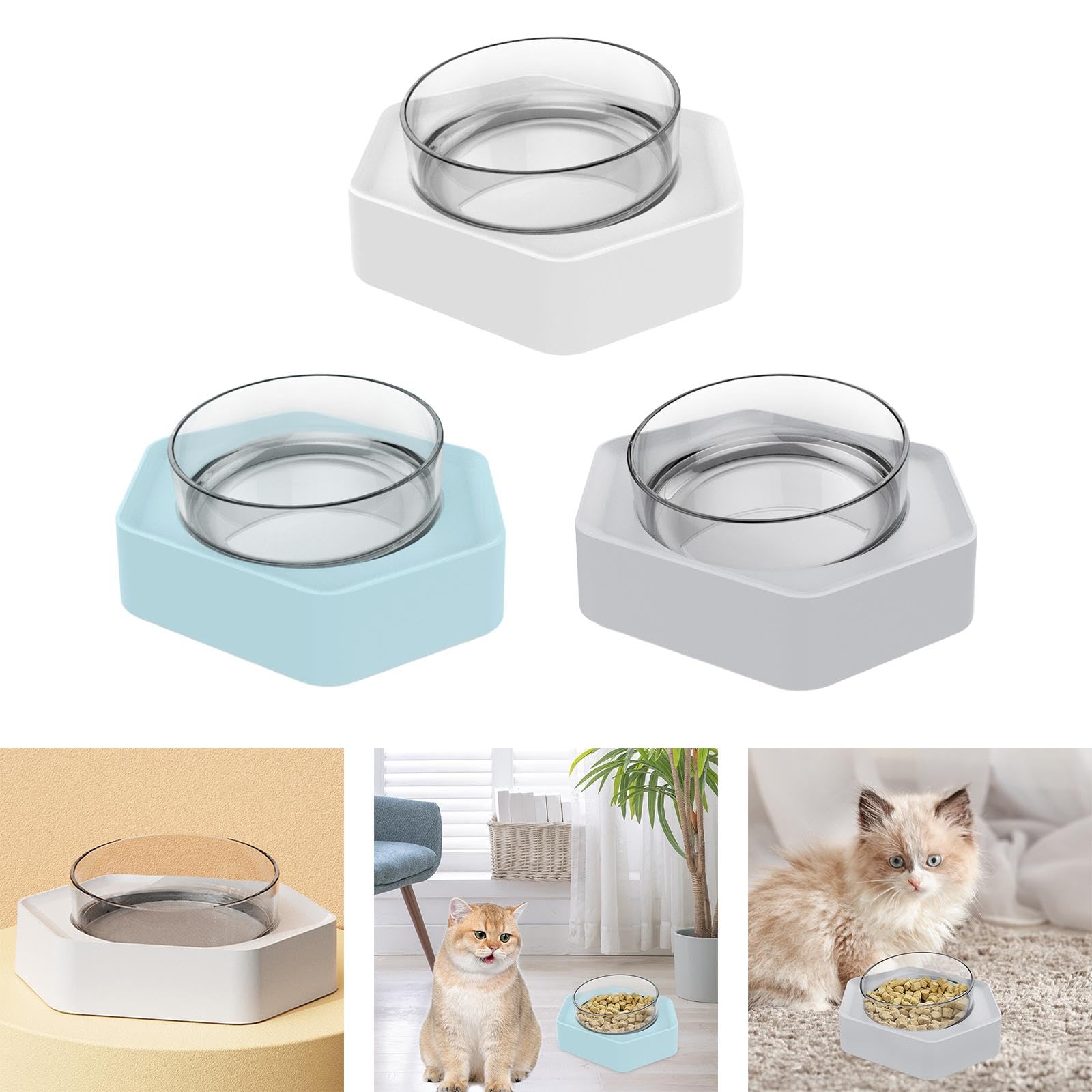 Sturdy White Dog Bowl for Small & Medium Dogs - Durable Pet Food Dish for Puppies, Kittens, and Adult Pets | Perfect for Home, Travel, and Outdoor Feeding