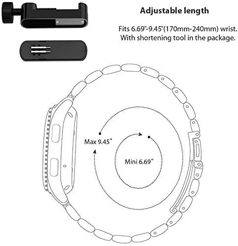 Blueshaweu Stainless Steel Metal Band for CMF Watch Pro 2 - Quick Release Replacement Strap for CMF Watch Pro & Pro 2 Smartwatch - Perfect for Workouts, Office & Daily Wear