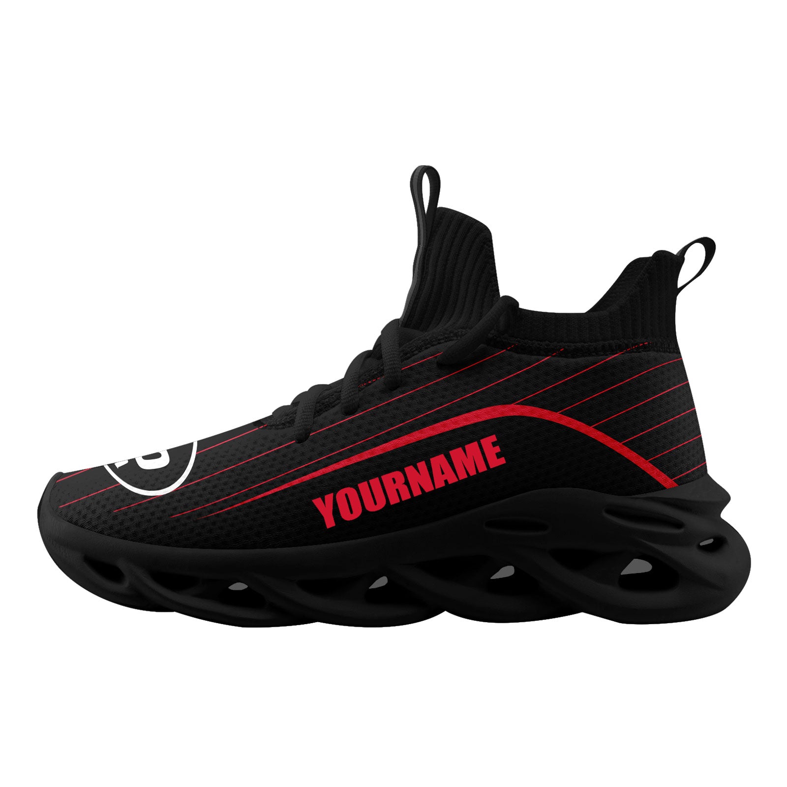 Custom Maxsoul Personalized Sneakers for Men & Women - Breathable Running Shoes FN030A D020237 Size 26 - Perfect for Gym, Jogging & Casual Wear