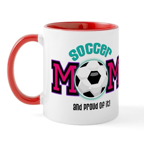 White/Red Inside - Soccer Mom Mug