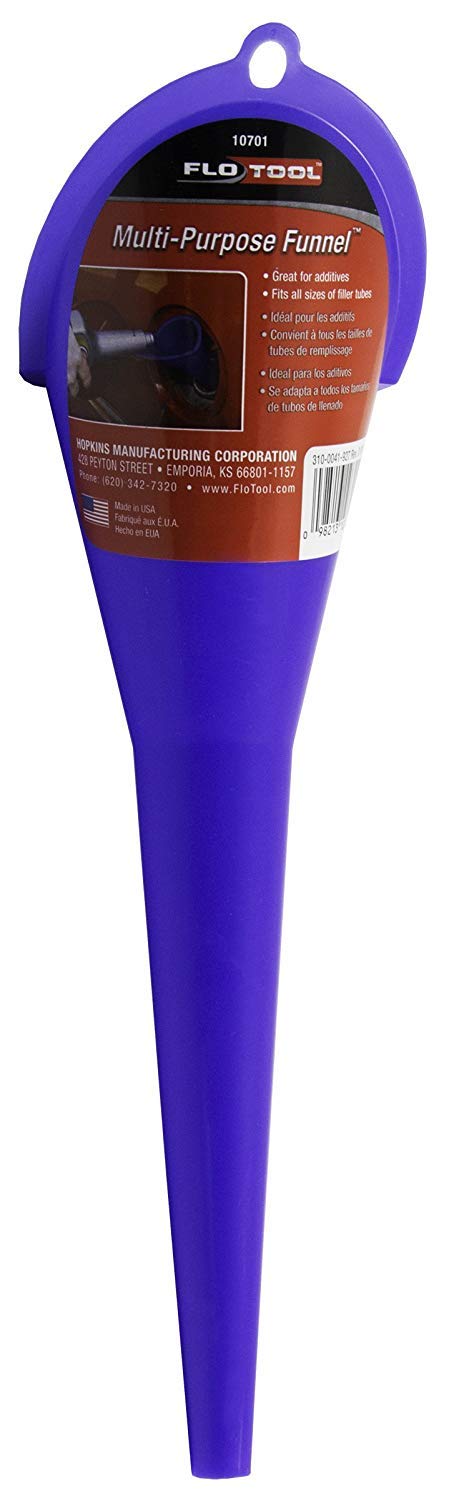 Sherman FloTool 10701 Spill Saver Multi-Purpose Funnel - 3 Pack for Automotive, Home & DIY Projects - Oil, Fuel & Liquid Transfer Funnel Set