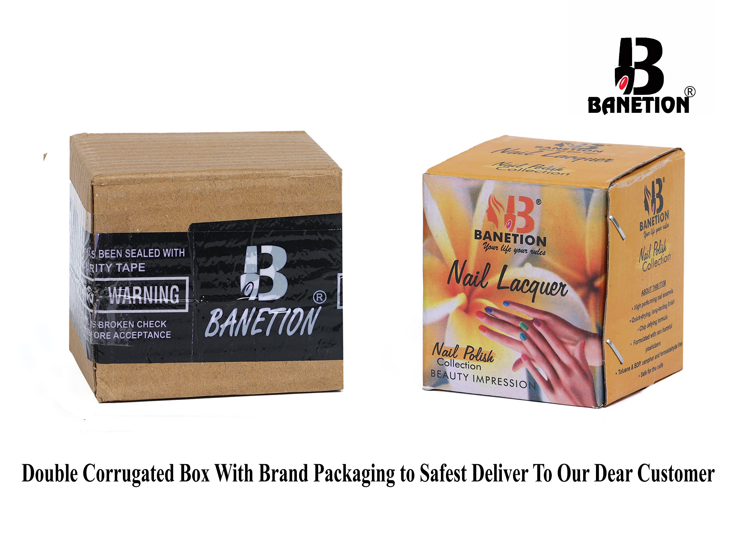 BANETION Fast Drying Long Lasting Matte Nail Polish - Vegan, Non-Toxic, Seaweed Enriched Formula - Cookie Matte Finish for Women - Perfect for Everyday Wear, Office, Parties & Special Occasions