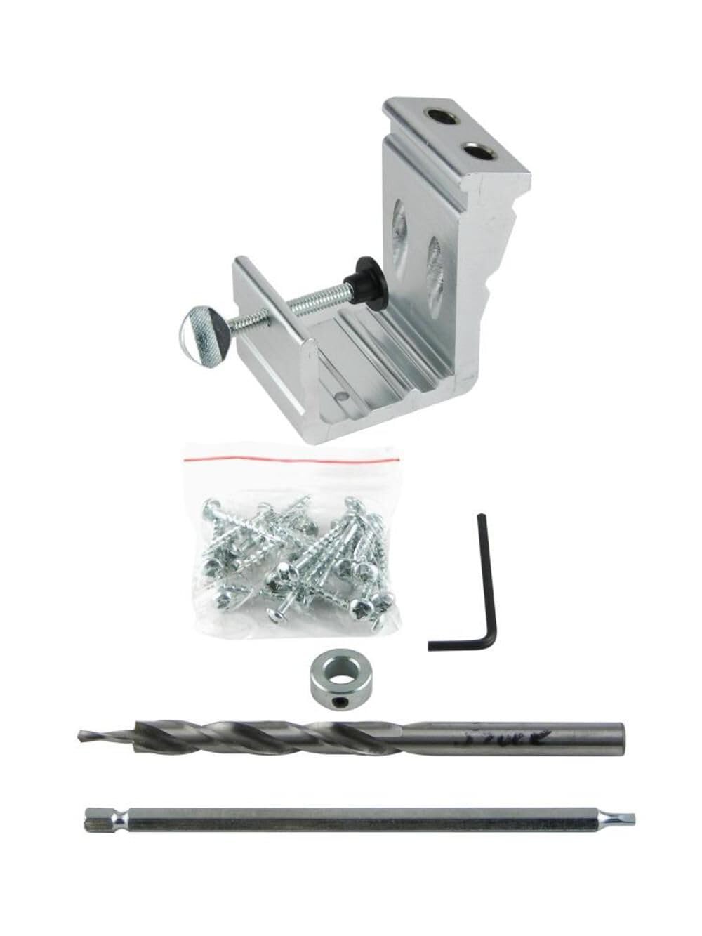 General Tools 849 E Z-Pocket Hole Jig Kit - Professional Woodworking Tool for Cabinet Making & Furniture Assembly - Perfect for DIY Projects, Home Improvement & Wood Joinery