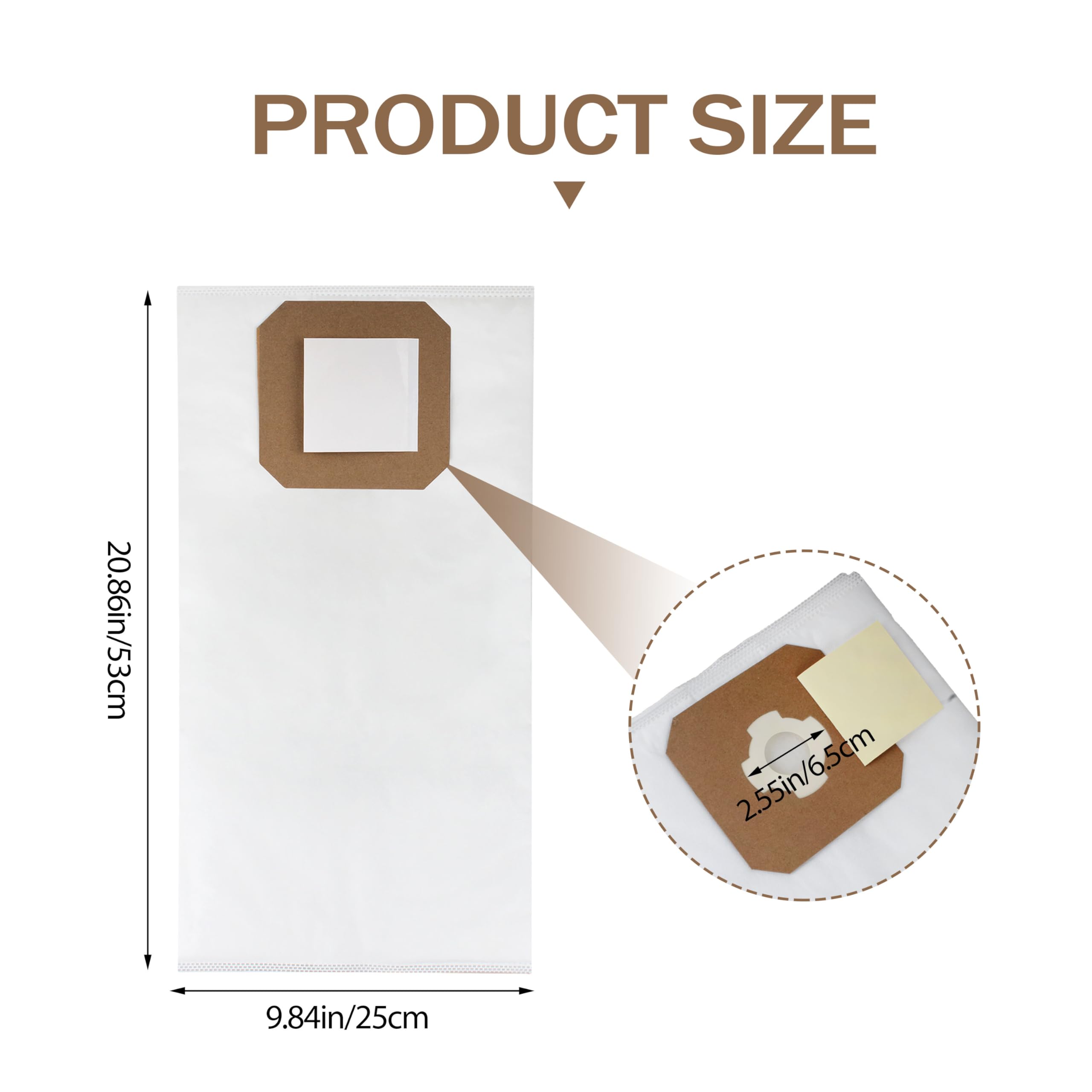 5 Pack 9637 Central Vacuum Filter Bags - Compatible with Vacuflo Maxum Vacuum Systems - Replacement for 3/DB3000 - Perfect for Home & Commercial Cleaning
