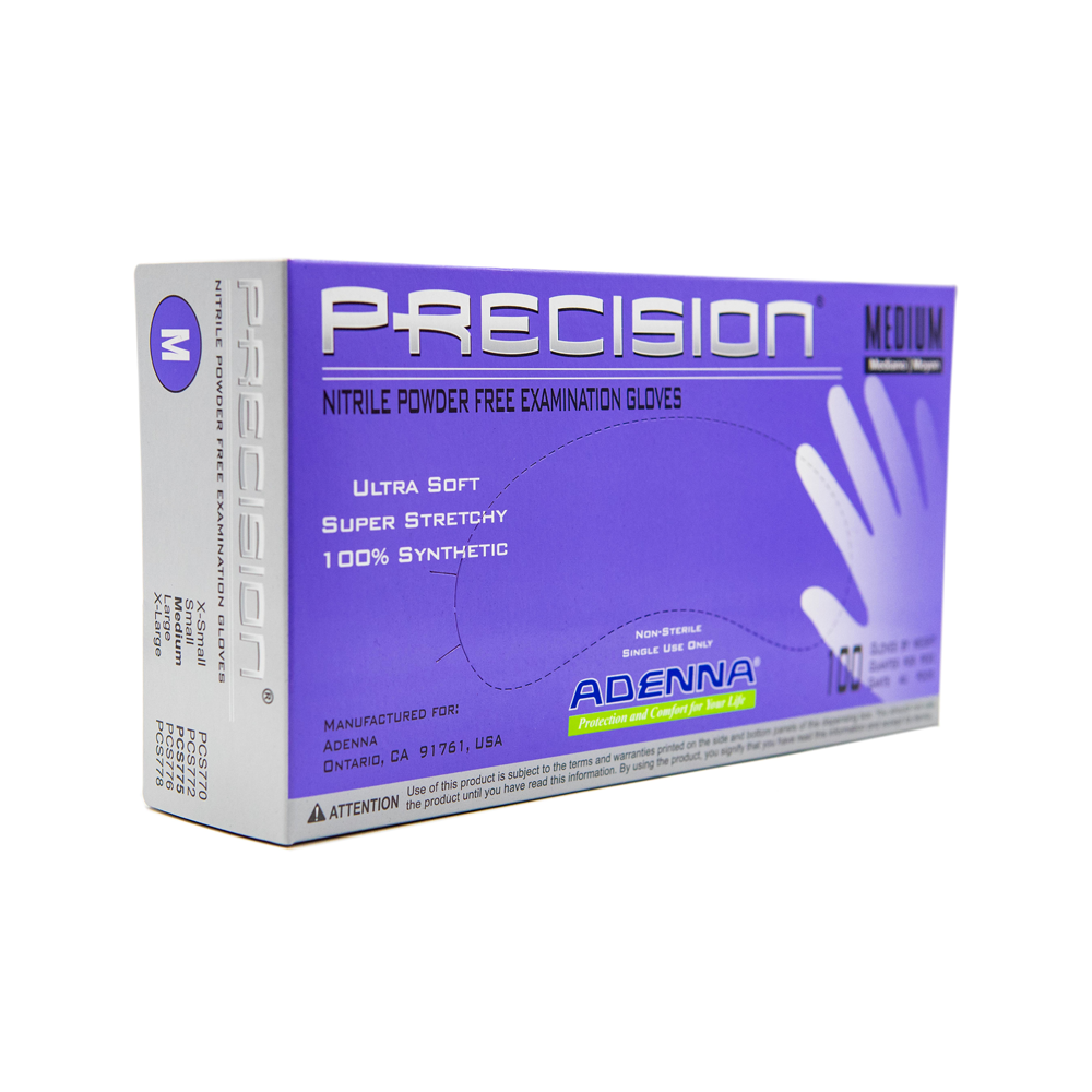 Adenna Premium Nitrile Exam Gloves - 300 Count, Powder-Free, Latex-Free, Disposable Medical Gloves for Healthcare, Tattoo, Food Handling & Cleaning - FDA & CE Certified