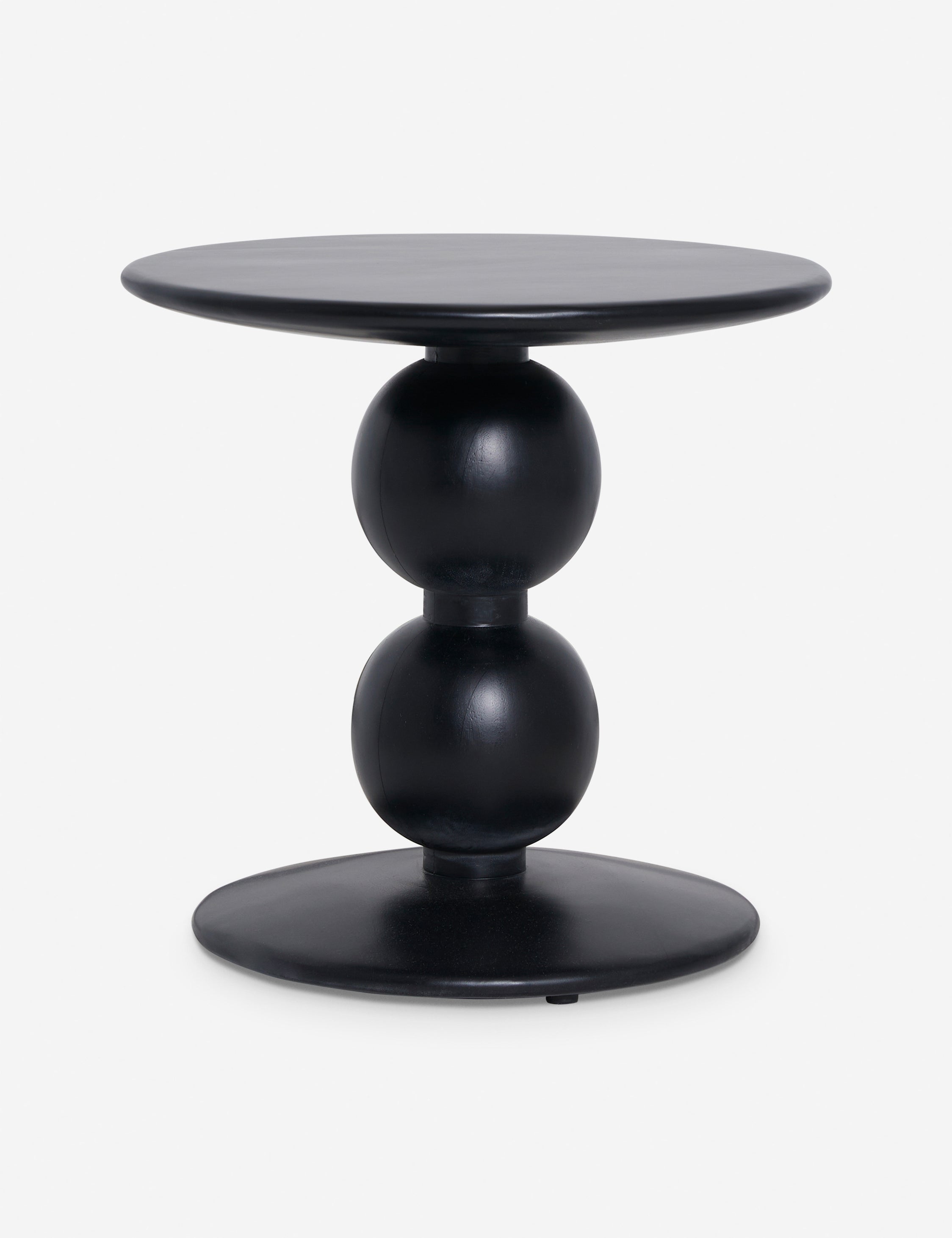 Genesis Round Side Table - Modern Accent Table for Living Room, Bedroom & Office - Small End Table with Sturdy Metal Base - Perfect for Coffee, Books & Decor