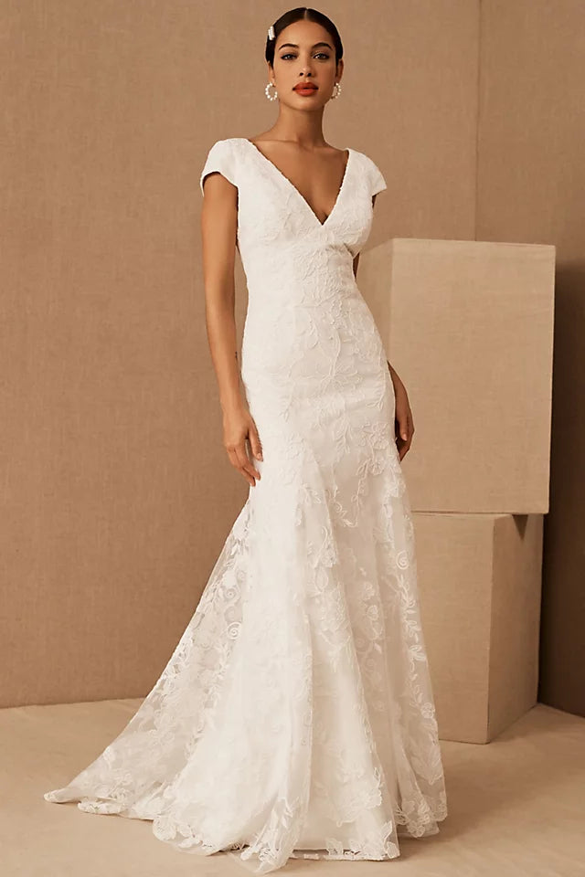 BHLDN Jenny Yoo Tierney Wedding Gown - Elegant A-Line Bridal Dress for Formal Ceremonies & Evening Receptions