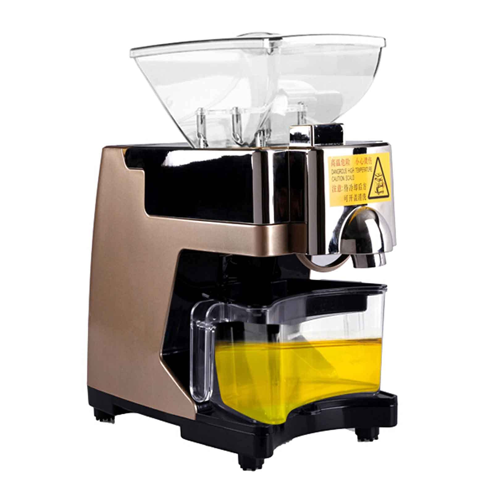 Electric Automatic Oil Press Machine for Home Use - Multi-Function Hot & Cold Pressing, High Yield >95% | Perfect for Kitchen, Homemade Cooking Oil, DIY Projects & Healthy Living