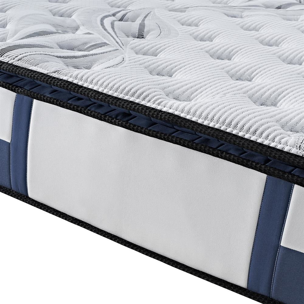 28cm Thick 100% Natural Latex Pillowtop Mattress - Single Size for Back Pain Relief & Pressure Relief | Perfect for Side Sleepers, Guest Rooms & Dorm Beds