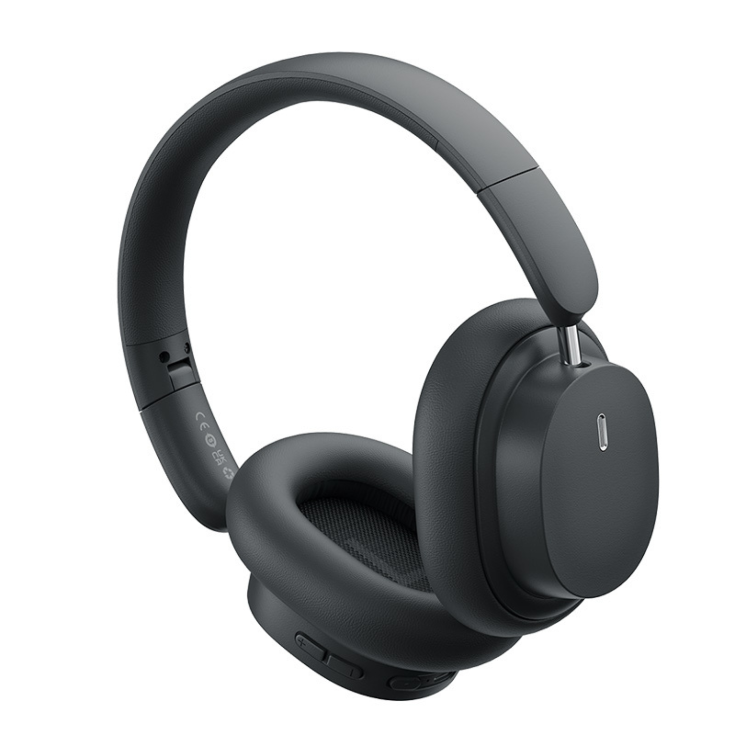 Baseus Bowie D05 Wireless Headphones - Bluetooth 5.0, Hi-Fi Stereo Sound, 30H Playtime, Lightweight Over-Ear Design (Gray) - Perfect for Work, Travel & Gaming