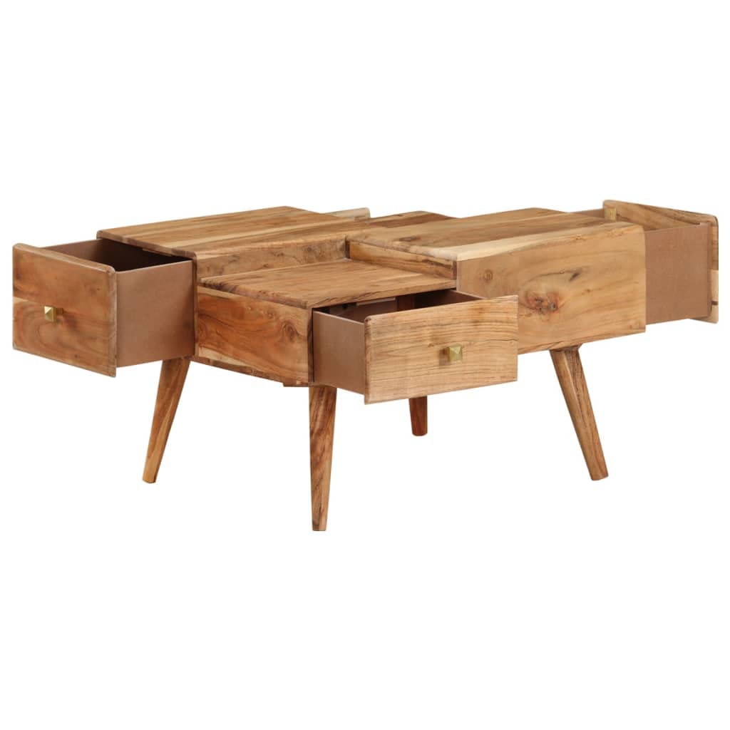 Solid Acacia Wood Coffee Table 27.5