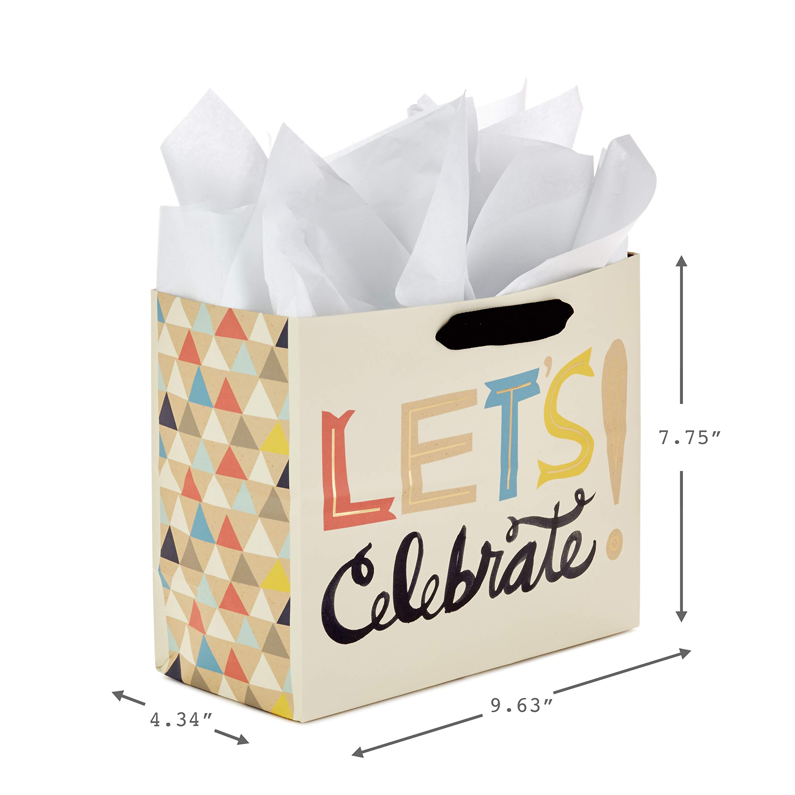 Hallmark Celebrate Gift Bags Assortment with Tissue Paper - Pack of 3 (2 Large 13
